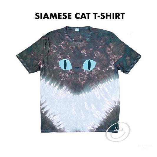 TIE DYE T-SHIRT: SIAMESE CAT